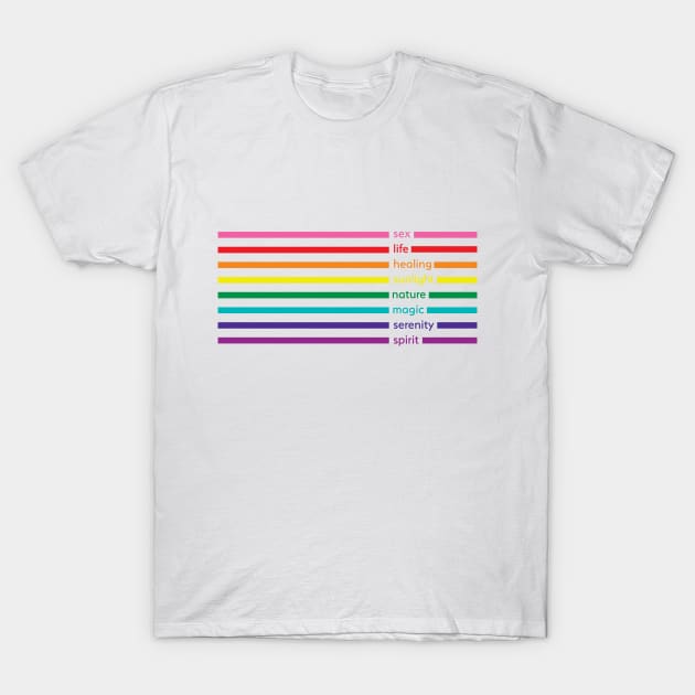 Pride Flag Meaning T-Shirt by lavenderhearts